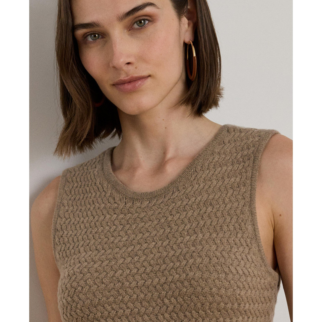 Women's 'Superb Plus-Holein Basket-Weave Sleeveless Sweater Dress'