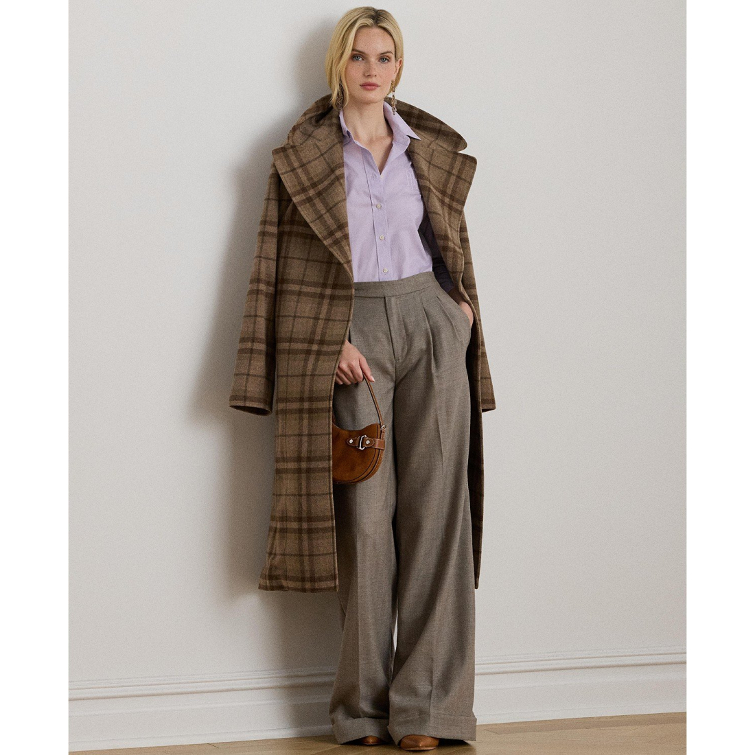 'Long Sleeve Relaxed Fit Cotton Shirt' pour Femmes