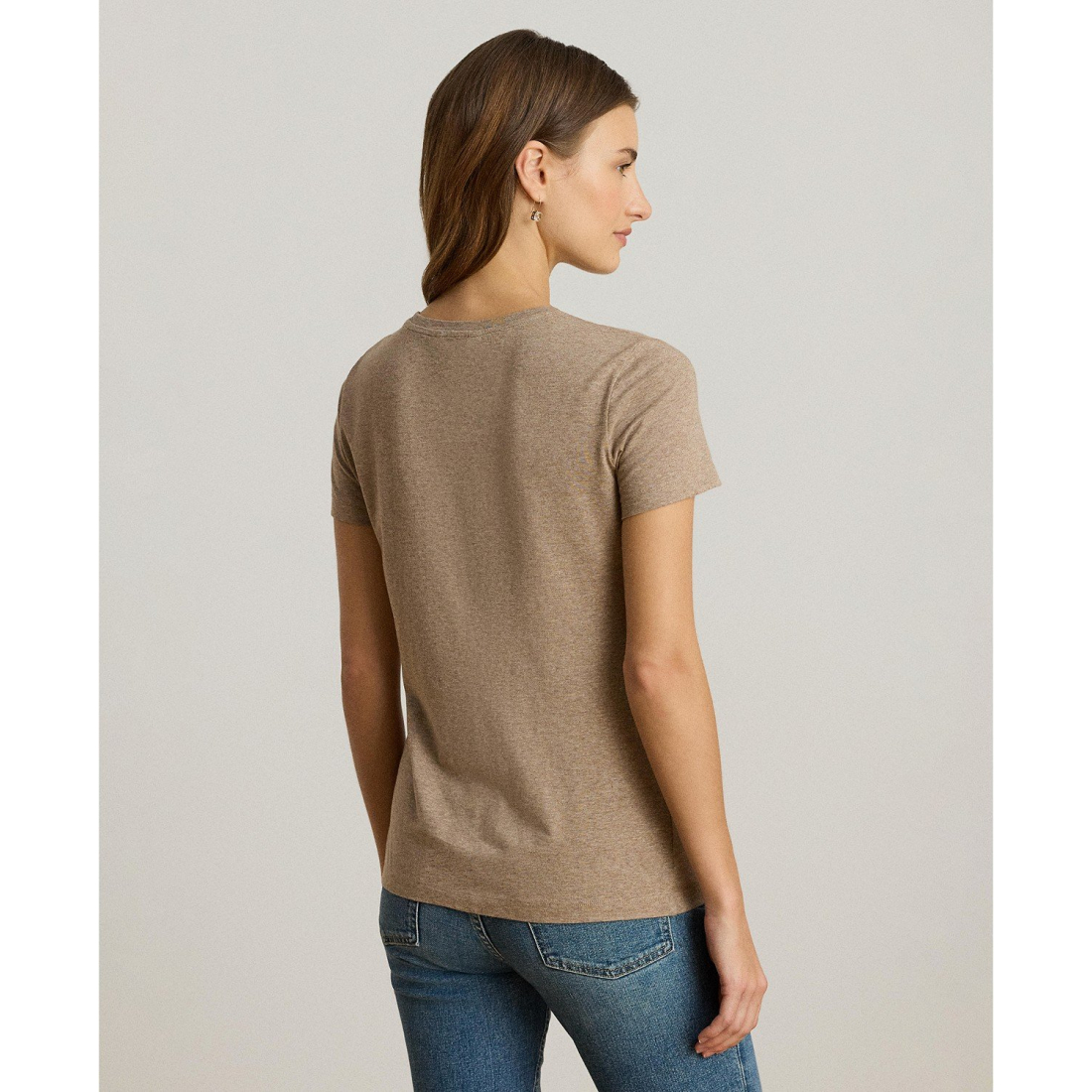 'Beaded-Crest Jersey T-Shirt' pour Femmes