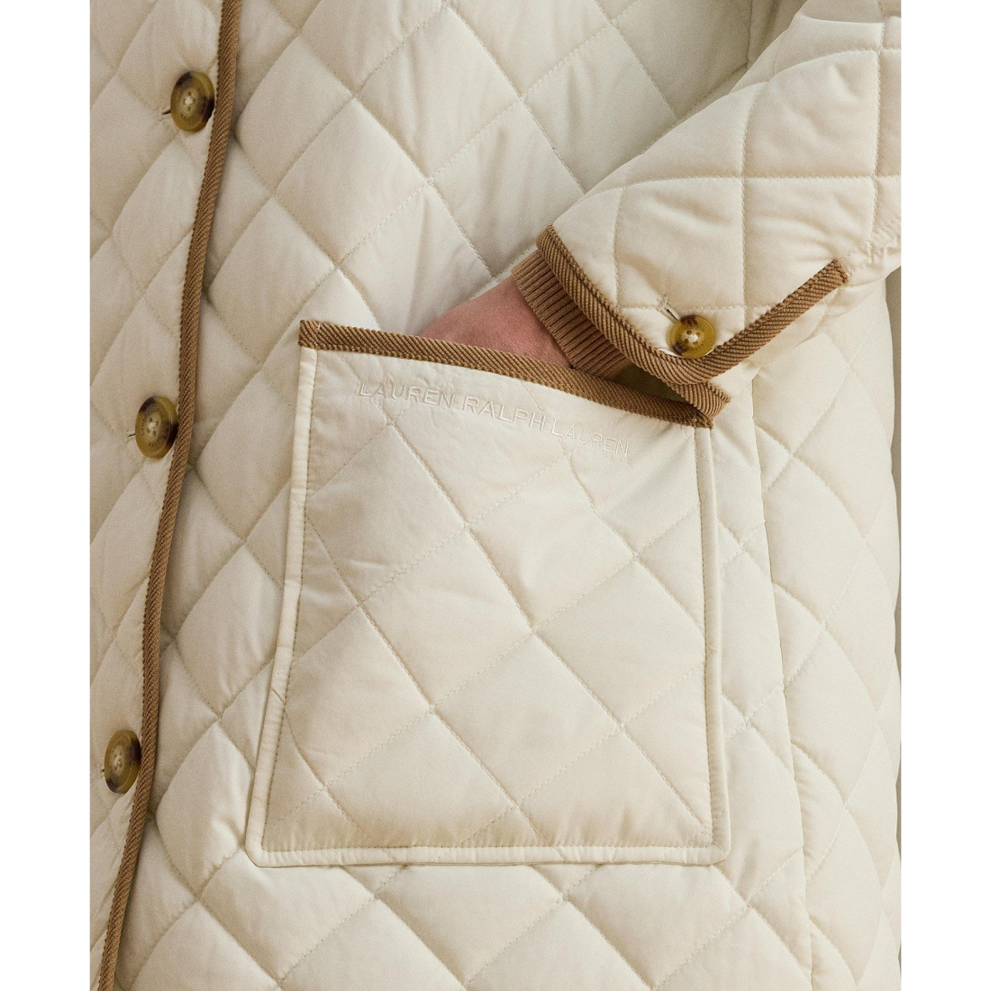 'Faux-Fur-Collar Quilted Jacket' pour Femmes