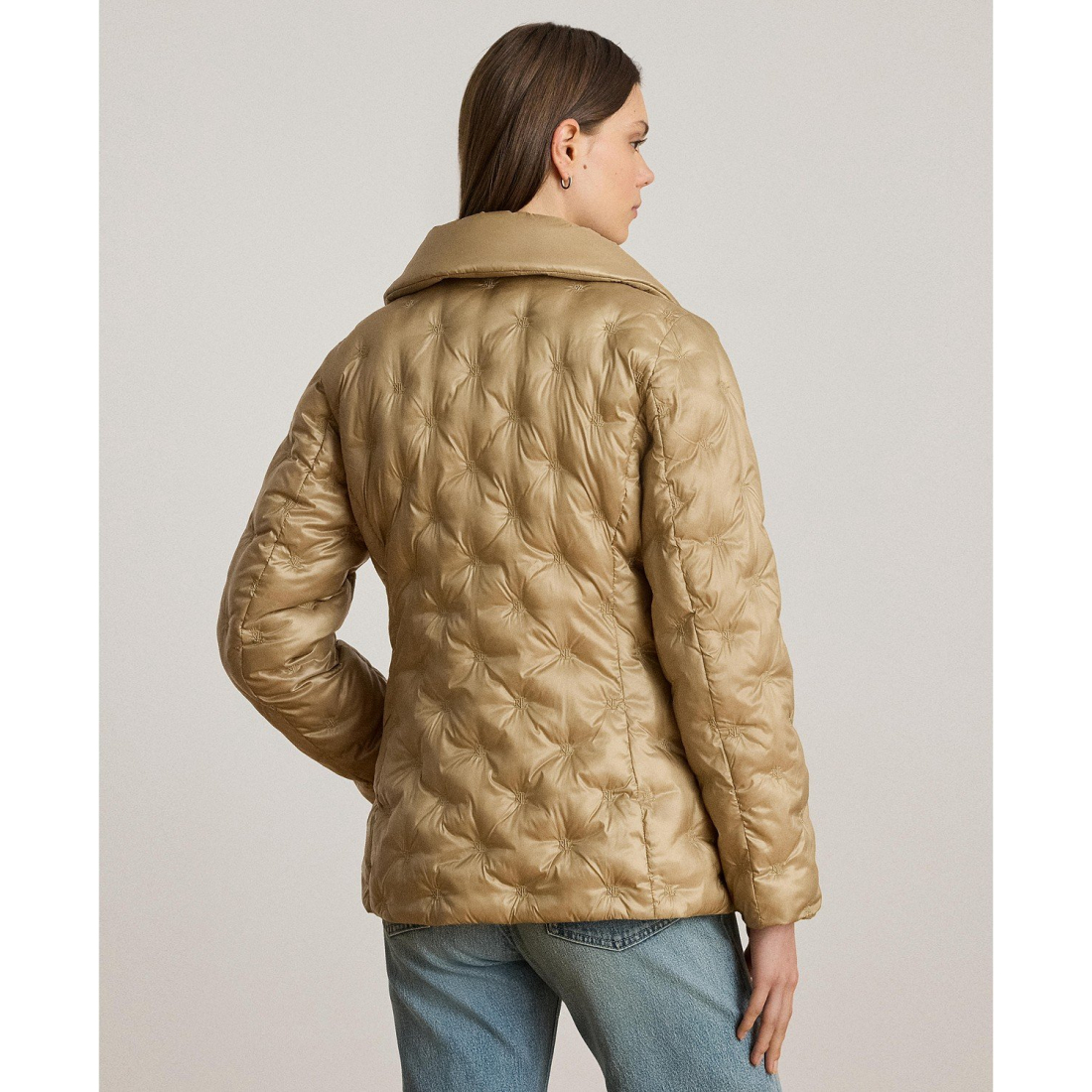 'Embroidered Puffer Coat' pour Femmes