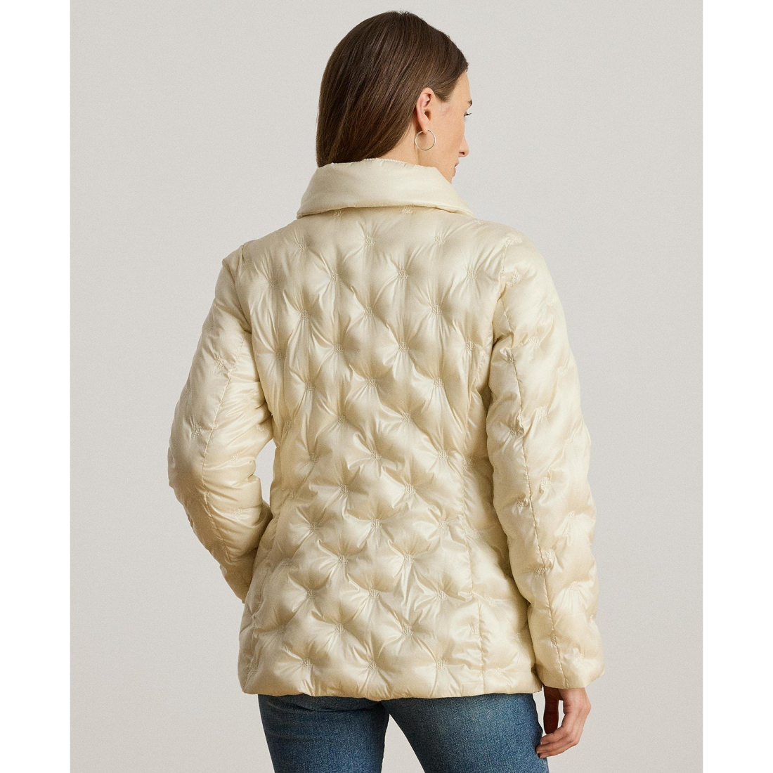 'Embroidered Puffer Coat' pour Femmes