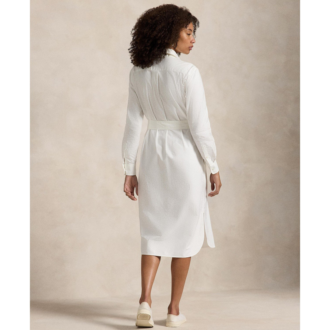 'Belted Cotton Oxford Shirtdress' pour Femmes