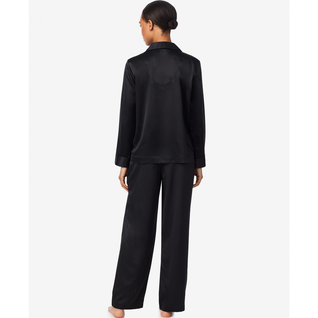 'Long Sleeves Notch Collar Pajama Set' pour Femmes