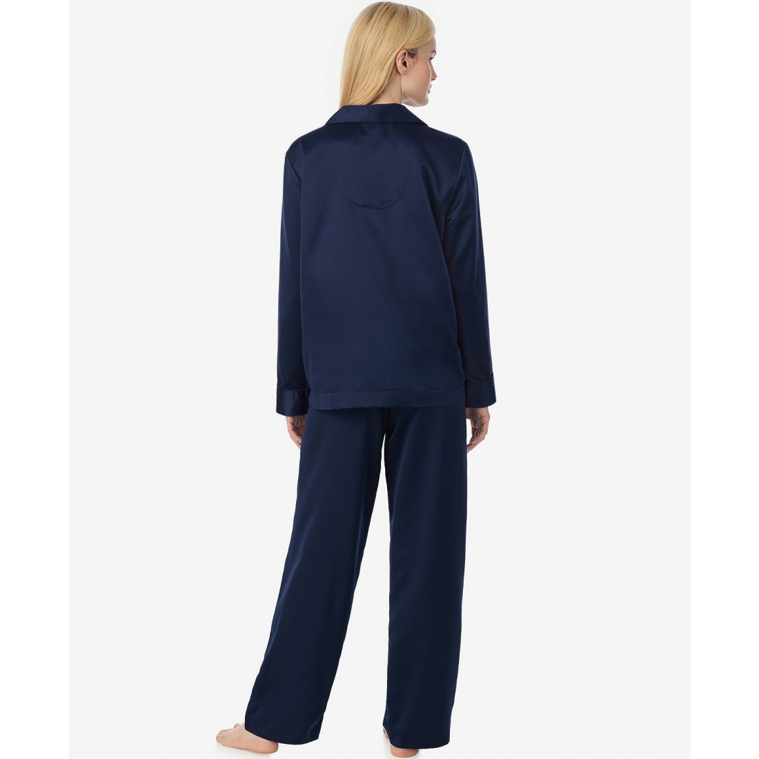 'Long Sleeves Notch Collar Pajama Set' pour Femmes