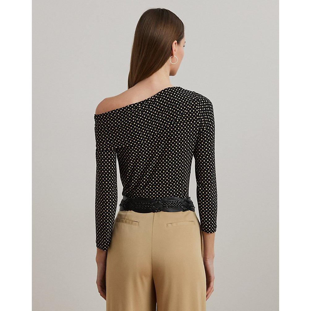 'Geo-Print Jersey Off-the-Shoulder Top' pour Femmes