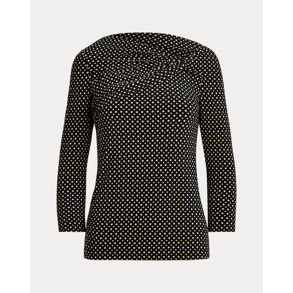 'Geo-Print Jersey Off-the-Shoulder Top' pour Femmes