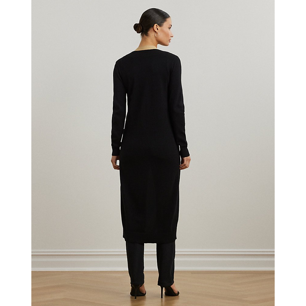 'Two-Tone Cotton-Blend Cardigan' pour Femmes