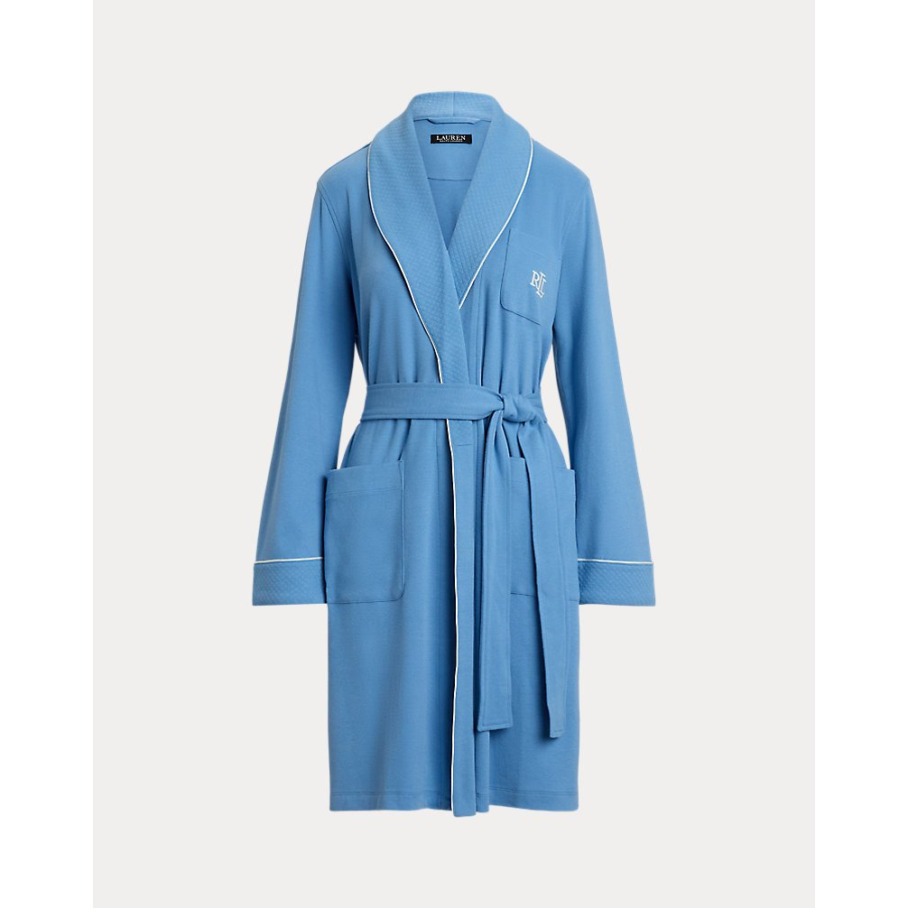 'Quilted Shawl-Collar Robe' pour Femmes
