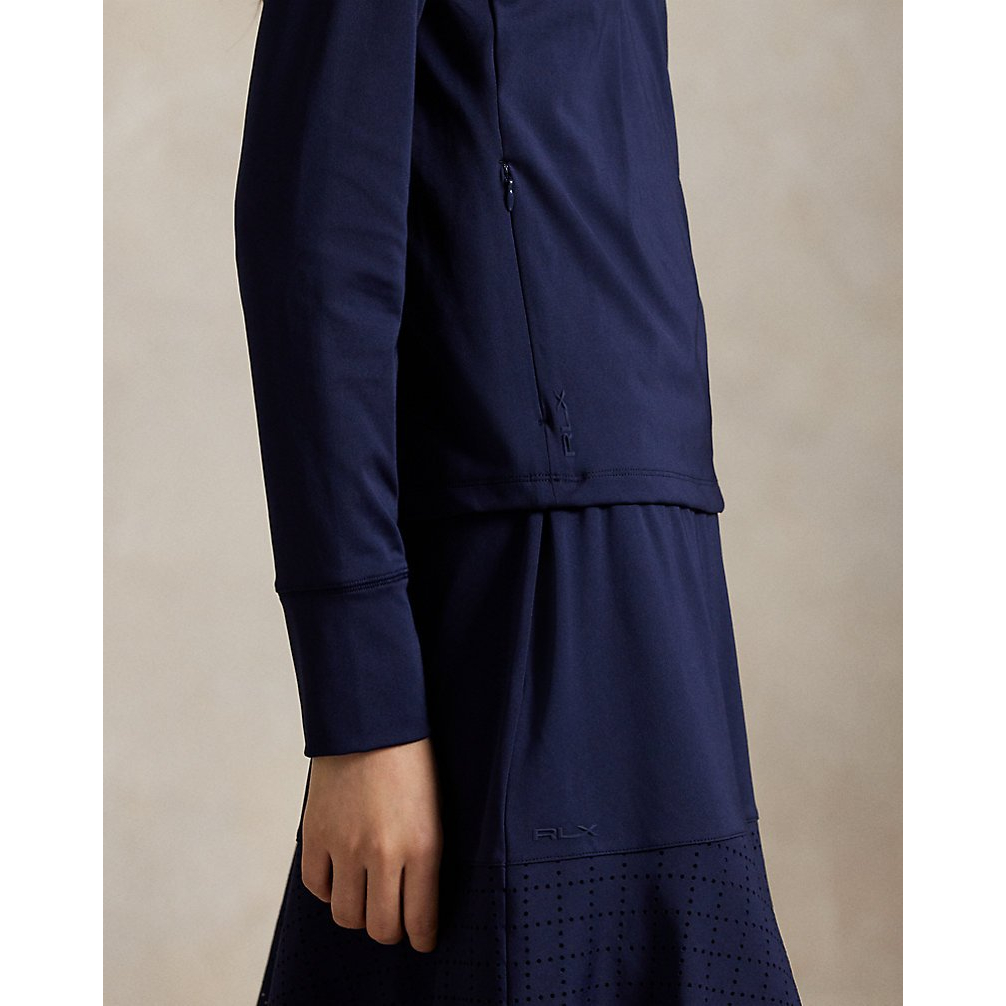 'Eyelet-Panel Interlock Quarter-Zip' pour Femmes