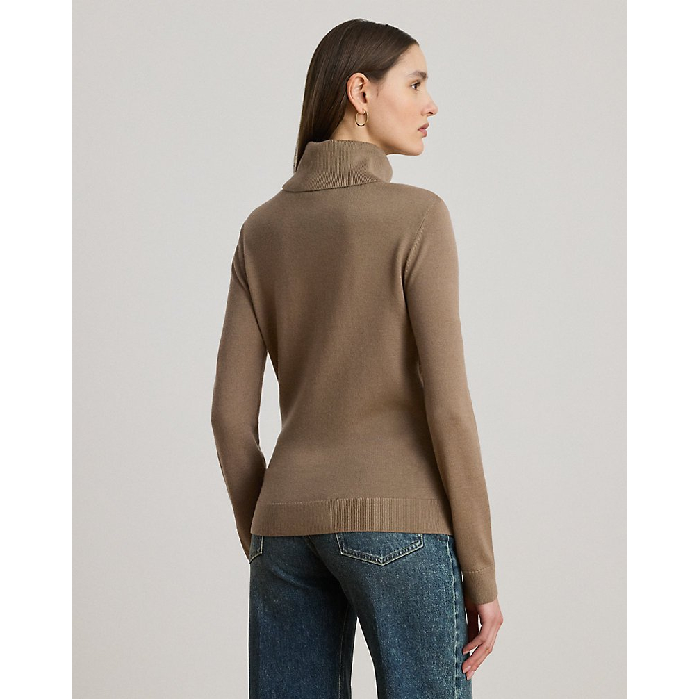 'Geo-Print Wool-Blend Turtleneck Sweater' pour Femmes