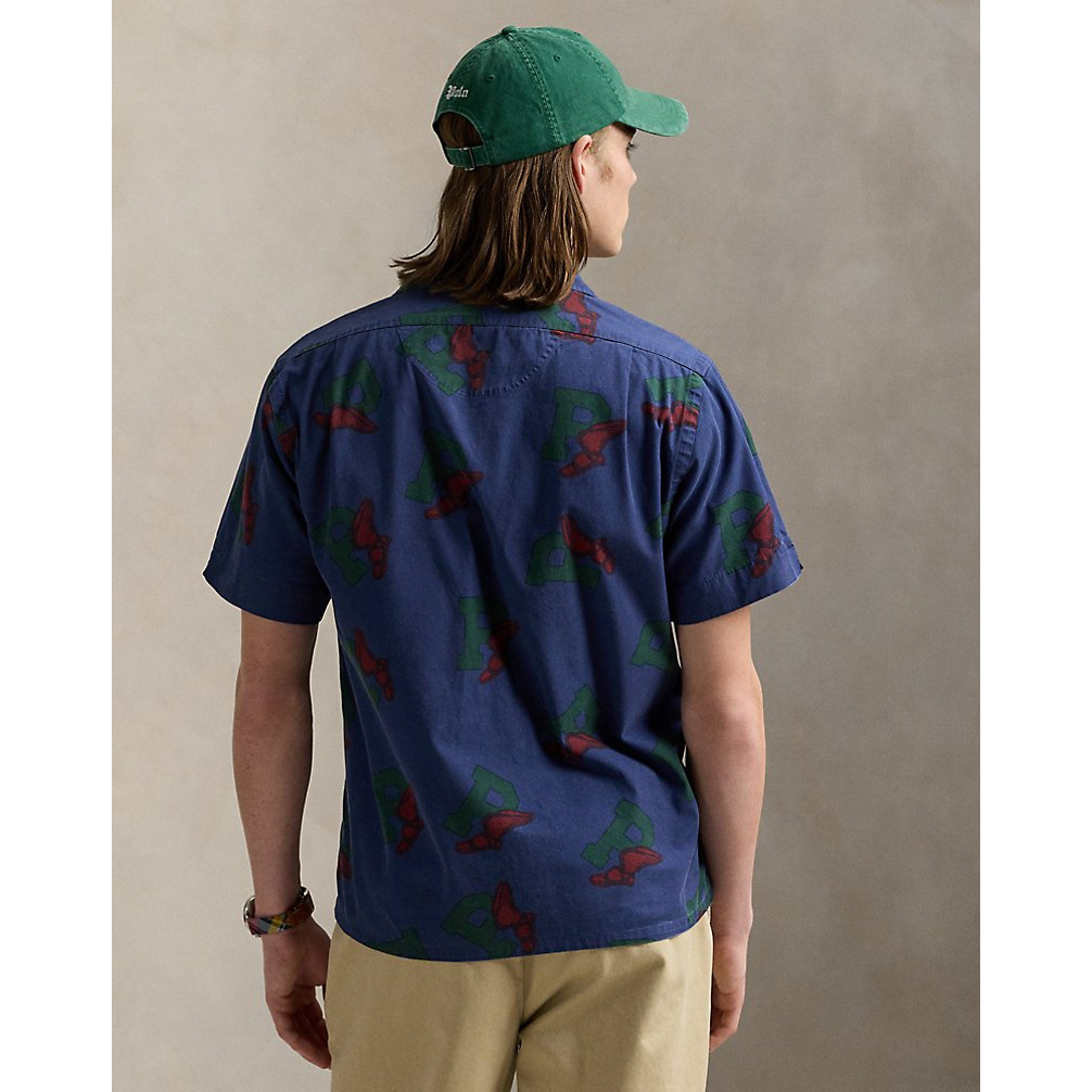 'Classic Fit P-Wing Camp Shirt' pour Hommes