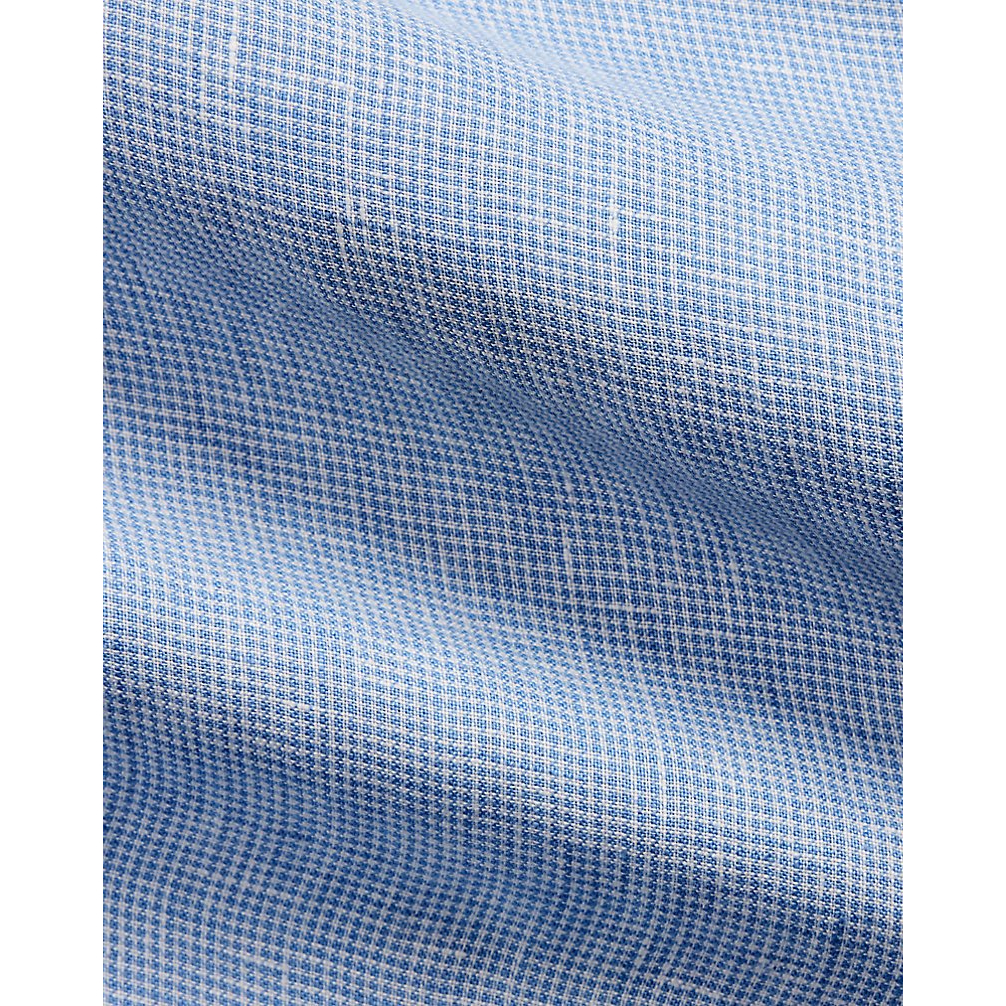 'Classic Fit Houndstooth Linen Shirt' pour Hommes
