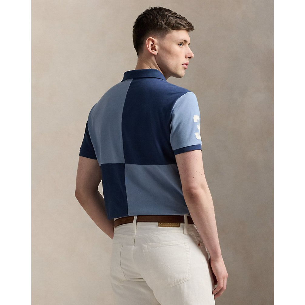 'Classic Fit Big Pony Mesh Polo Shirt' pour Hommes