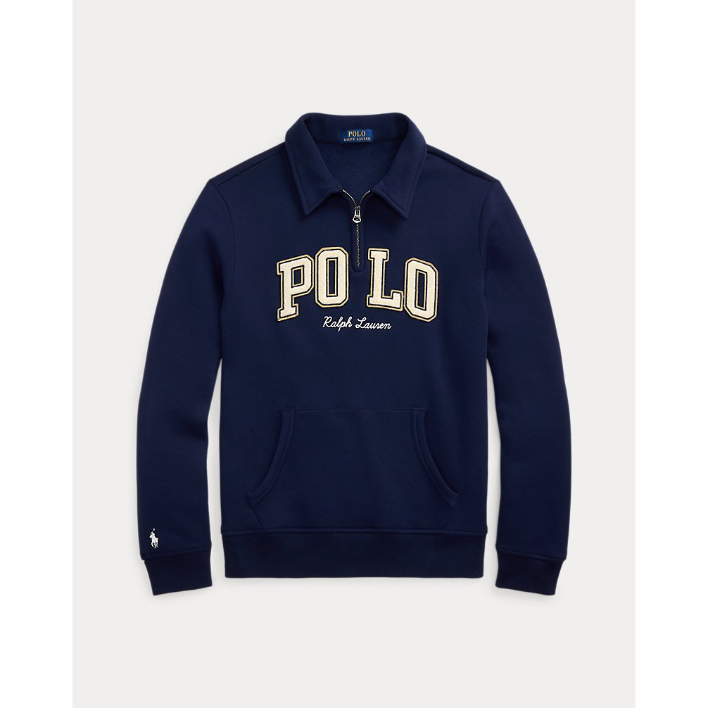 'Logo Fleece Collared Sweatshirt' pour Hommes