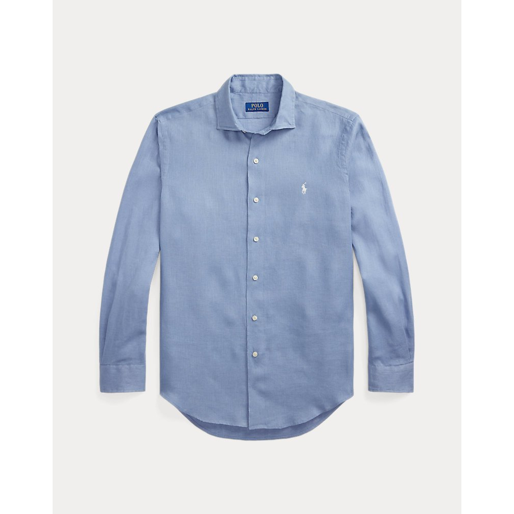 'Classic Fit Houndstooth Linen Shirt' pour Hommes