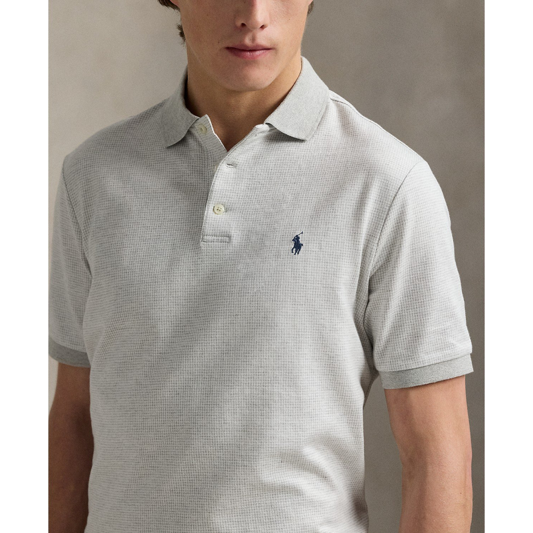 'Classic Houndstooth Jersey Polo Shirt' pour Hommes