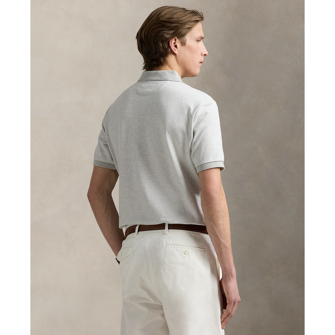 'Classic Houndstooth Jersey Polo Shirt' pour Hommes