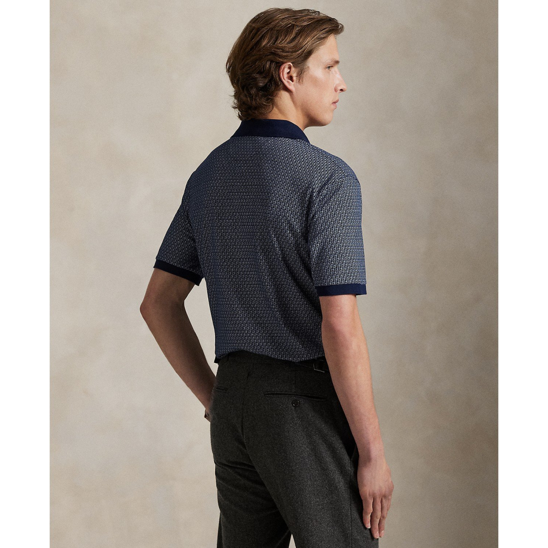 'Classic-Fit Stretch Mesh Polo Shirt' pour Hommes
