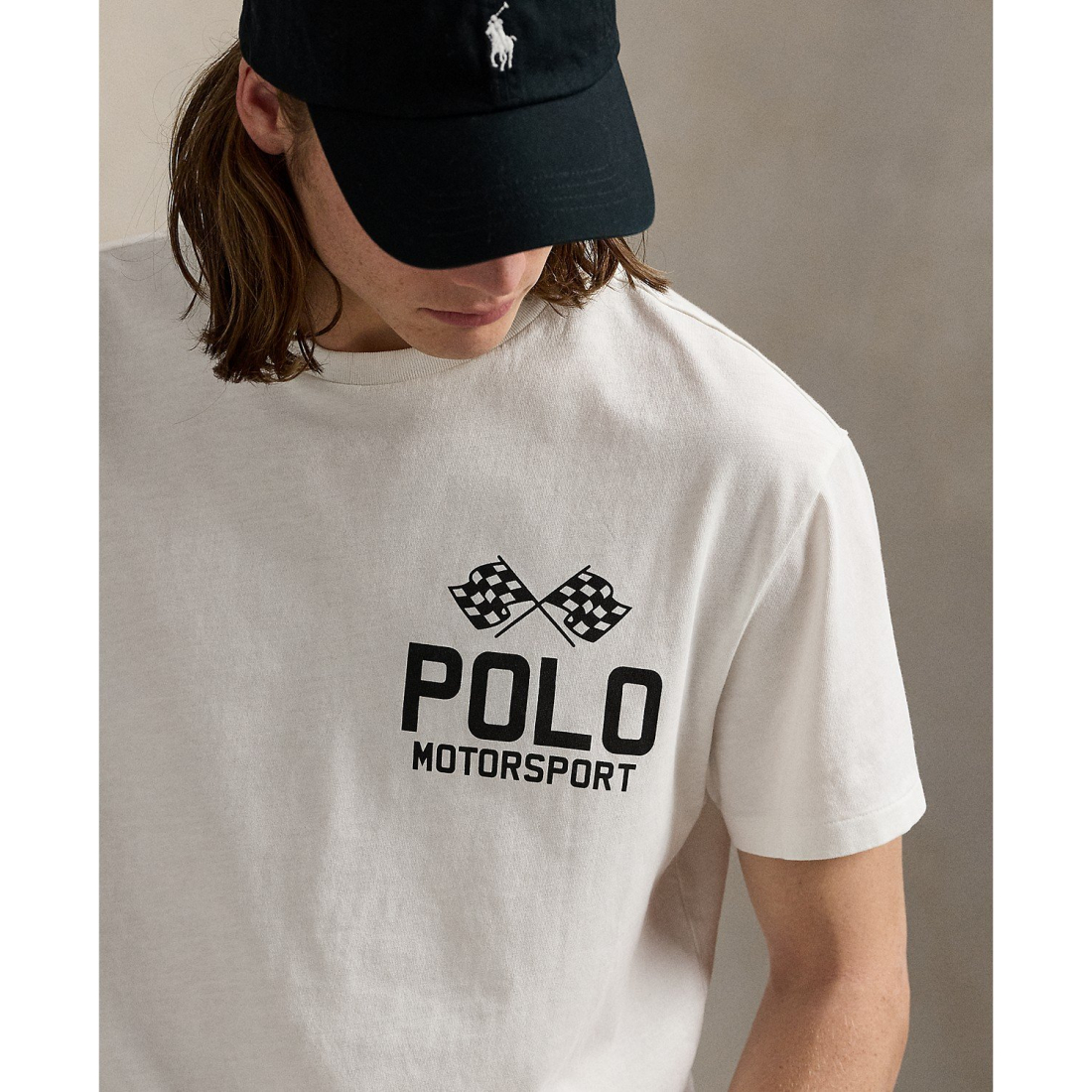 'Classic-Fit Slub Jersey Graphic T-Shirt' pour Hommes