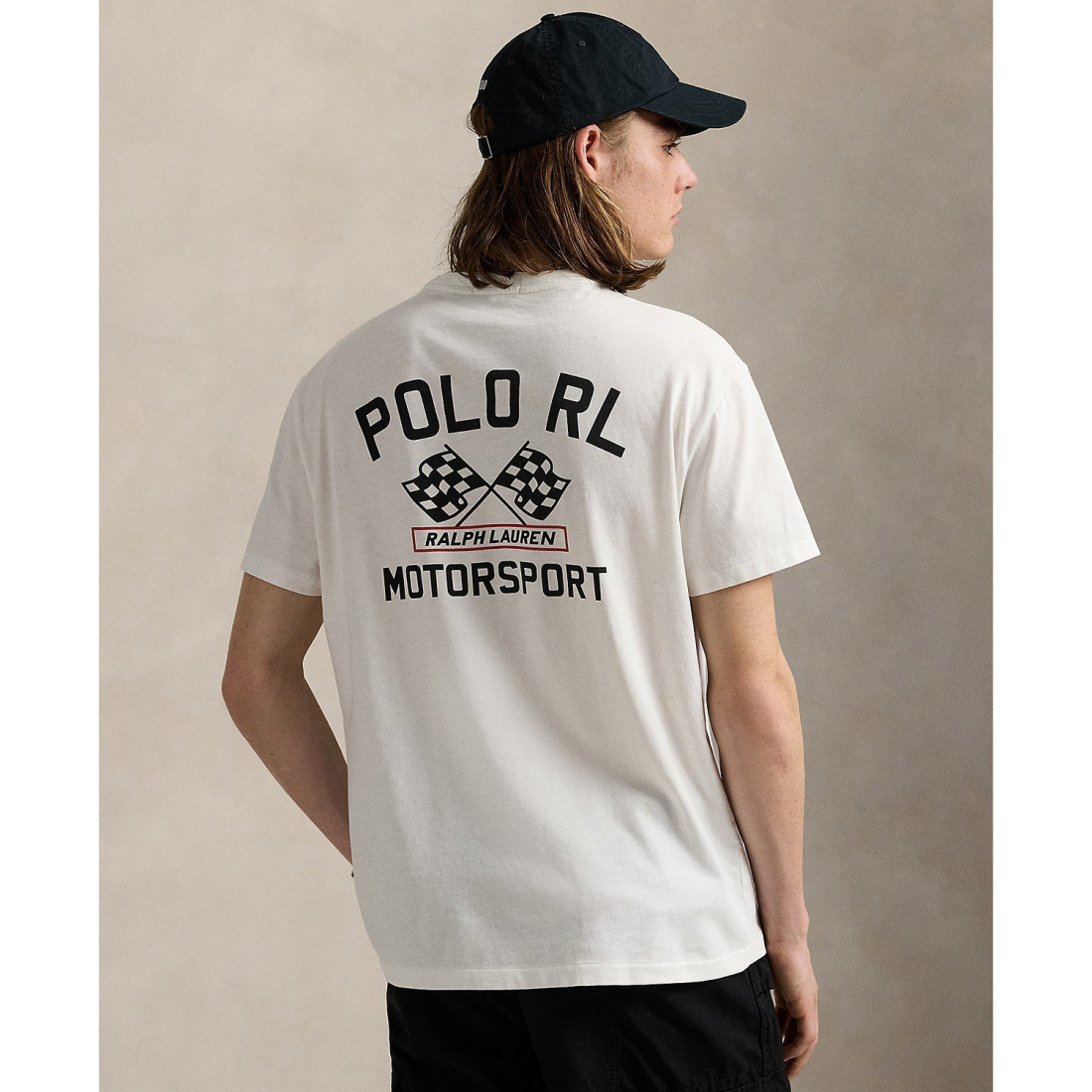 'Classic-Fit Slub Jersey Graphic T-Shirt' pour Hommes