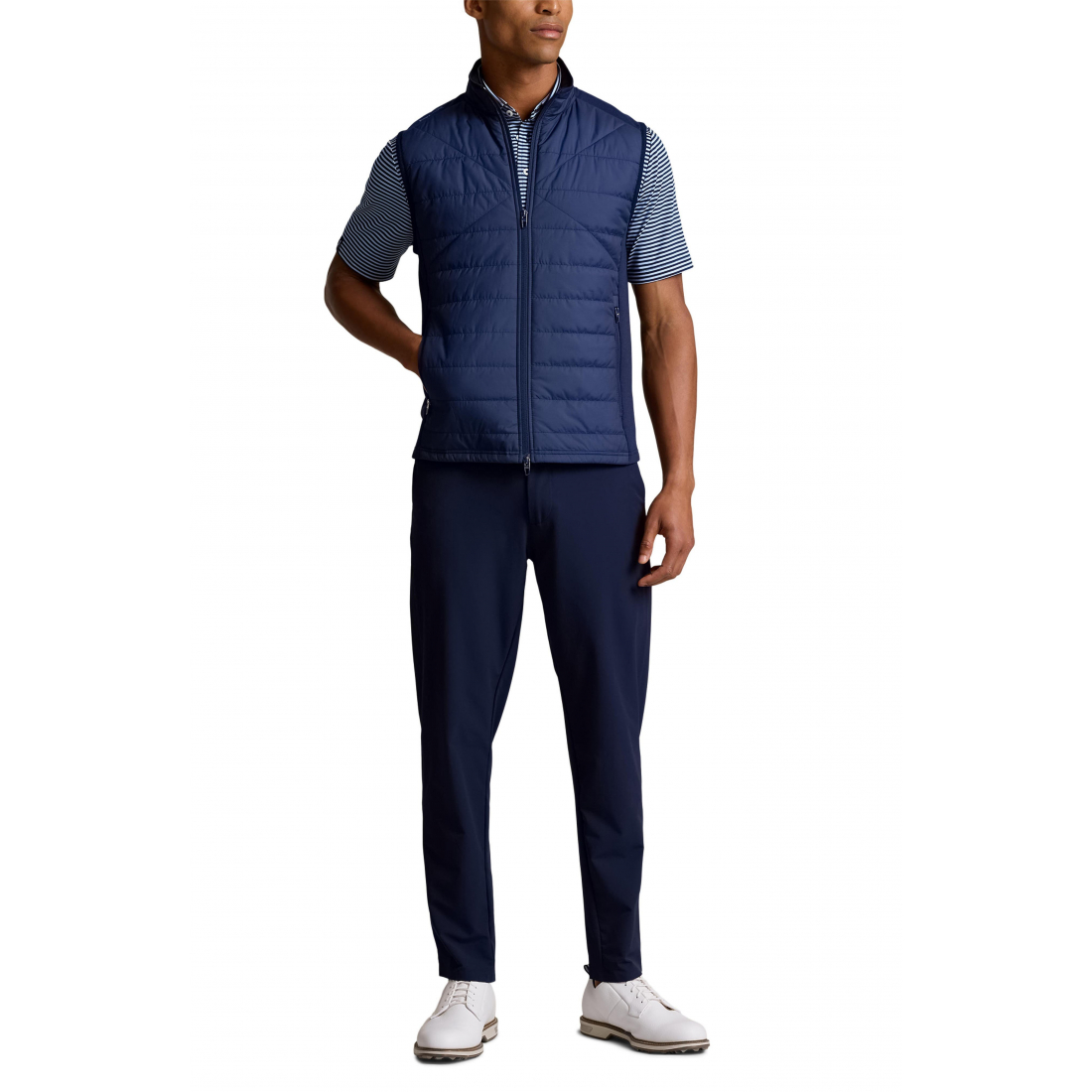 'Performance Quilted Mixed Media Vest' pour Hommes