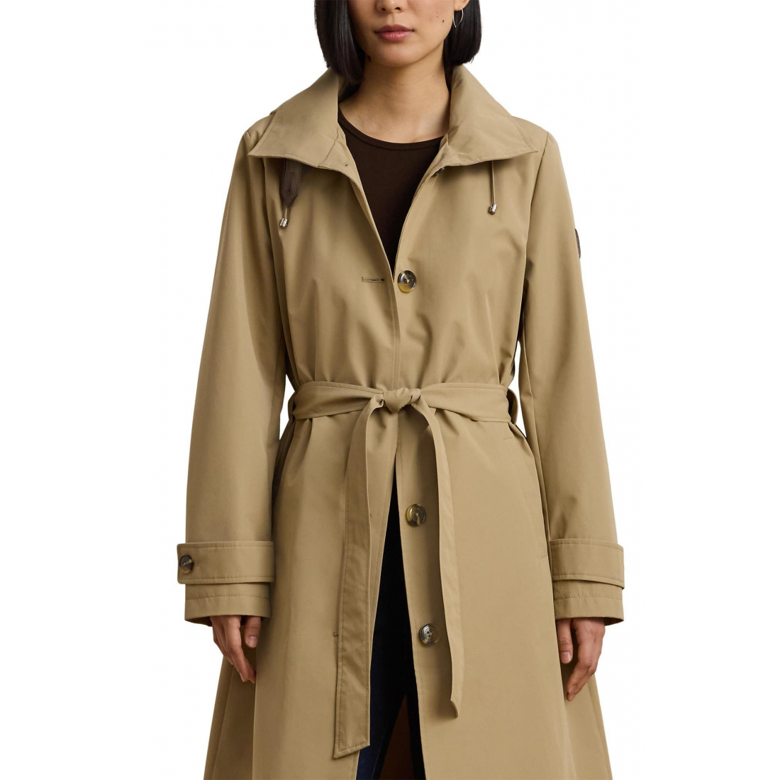 Manteau à ceinture 'Removable Hood' pour Femmes