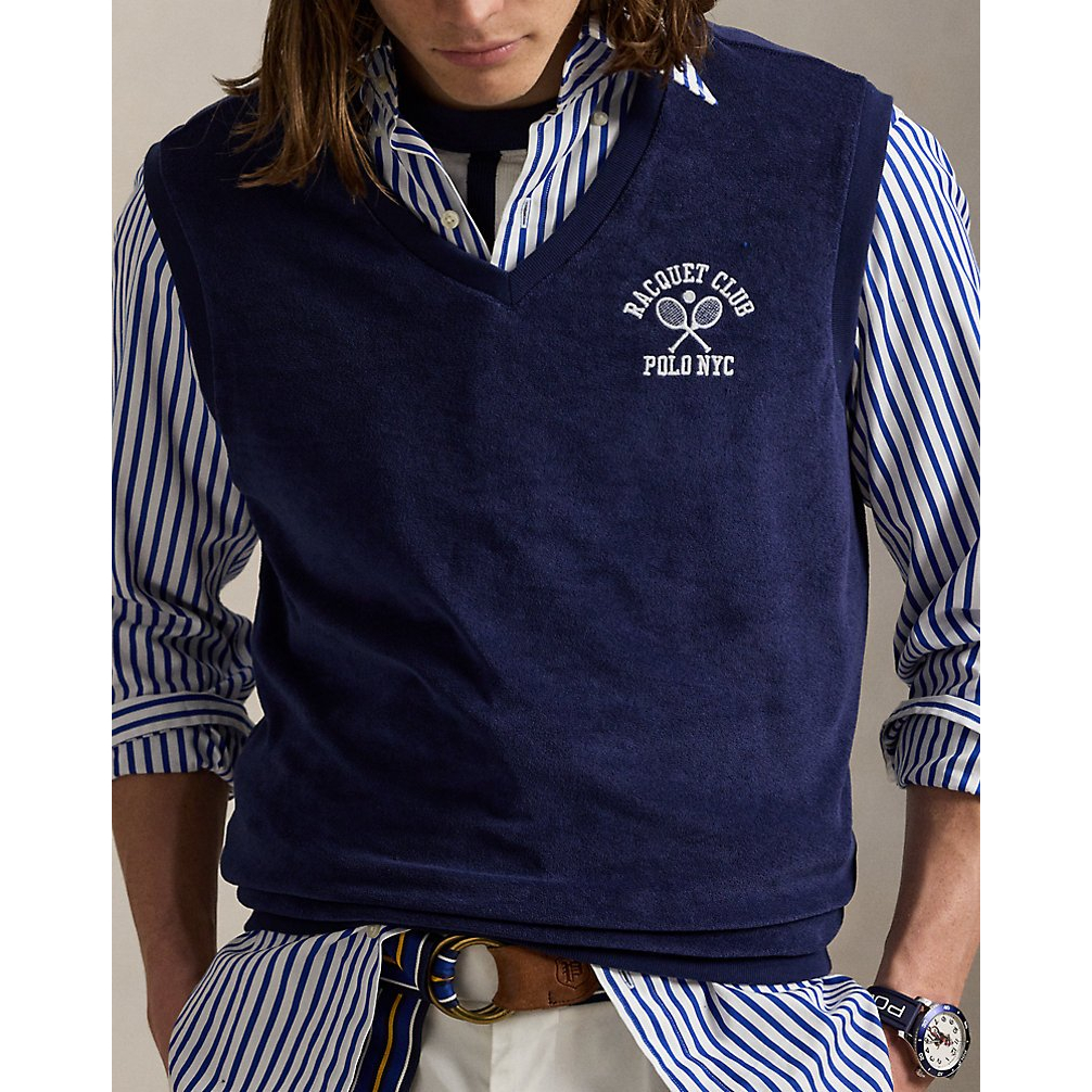 'Embroidered Terry Vest' pour Hommes