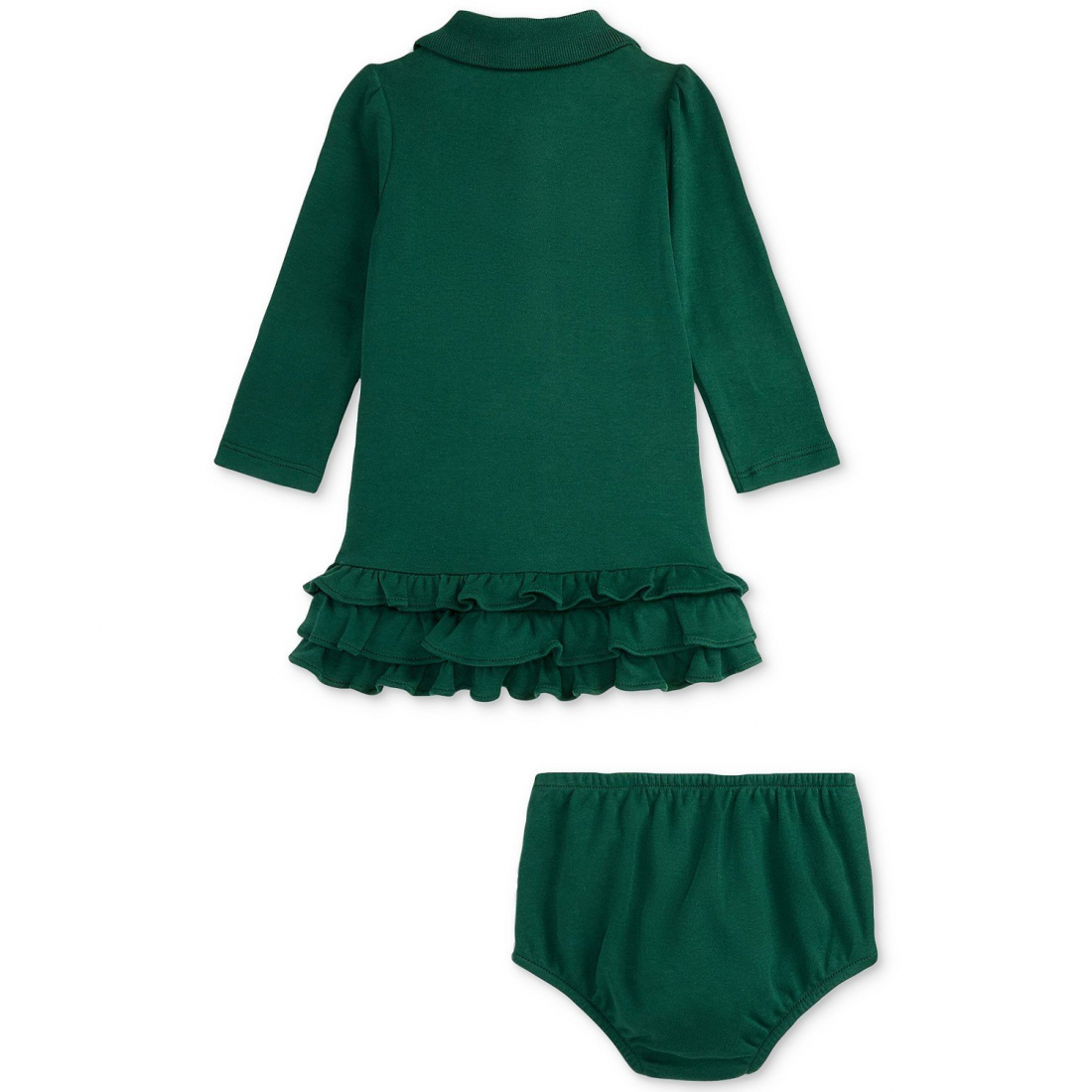 'Baby Girls Ruffled Polo Dress'
