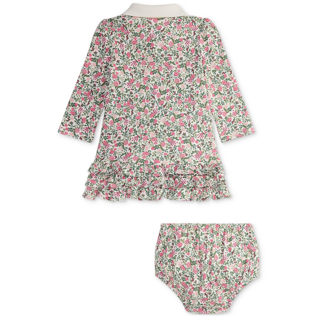 'Baby Girls Ruffled Floral Dress'