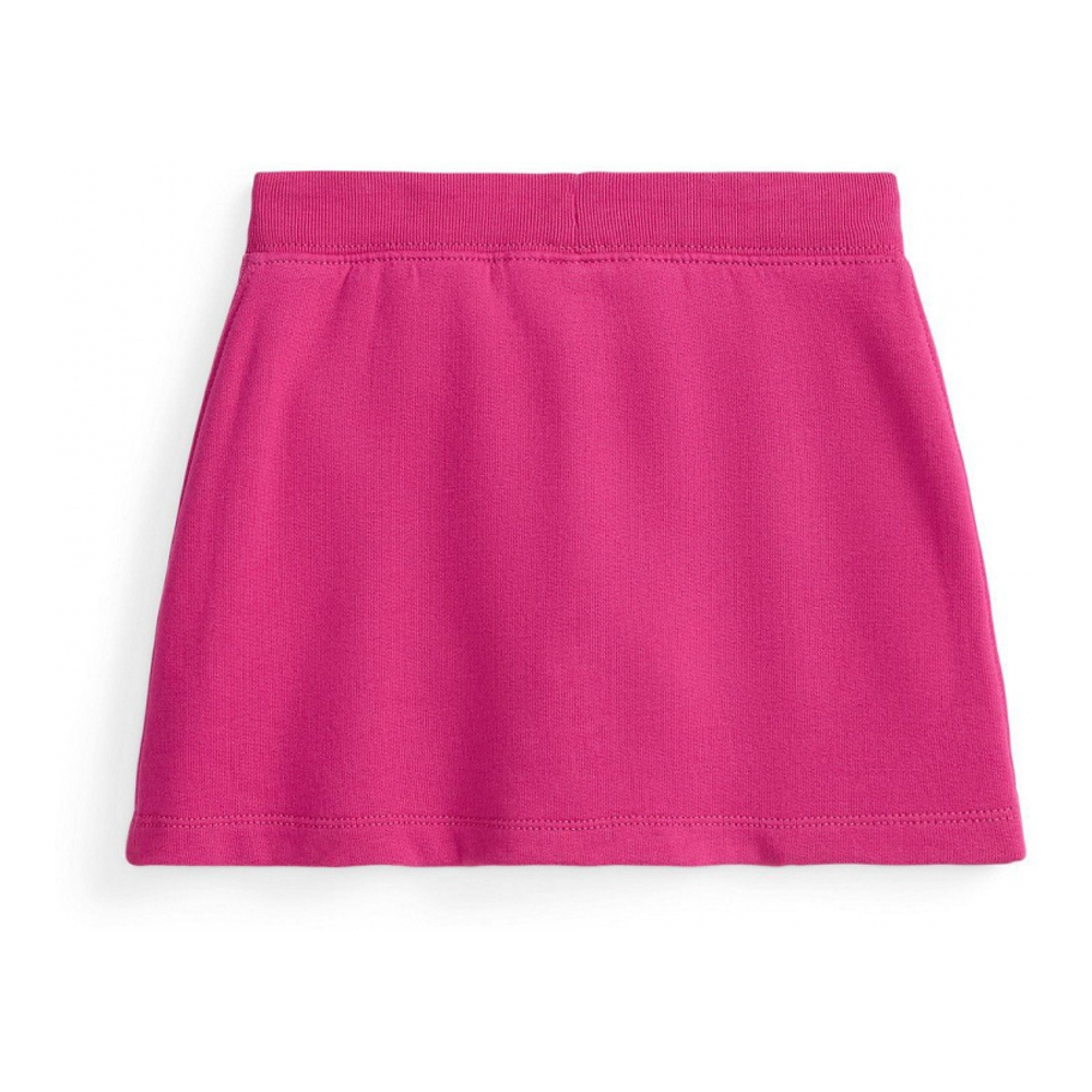 'Toddler and Little Girls Faux-Wrap Fleece Skort'