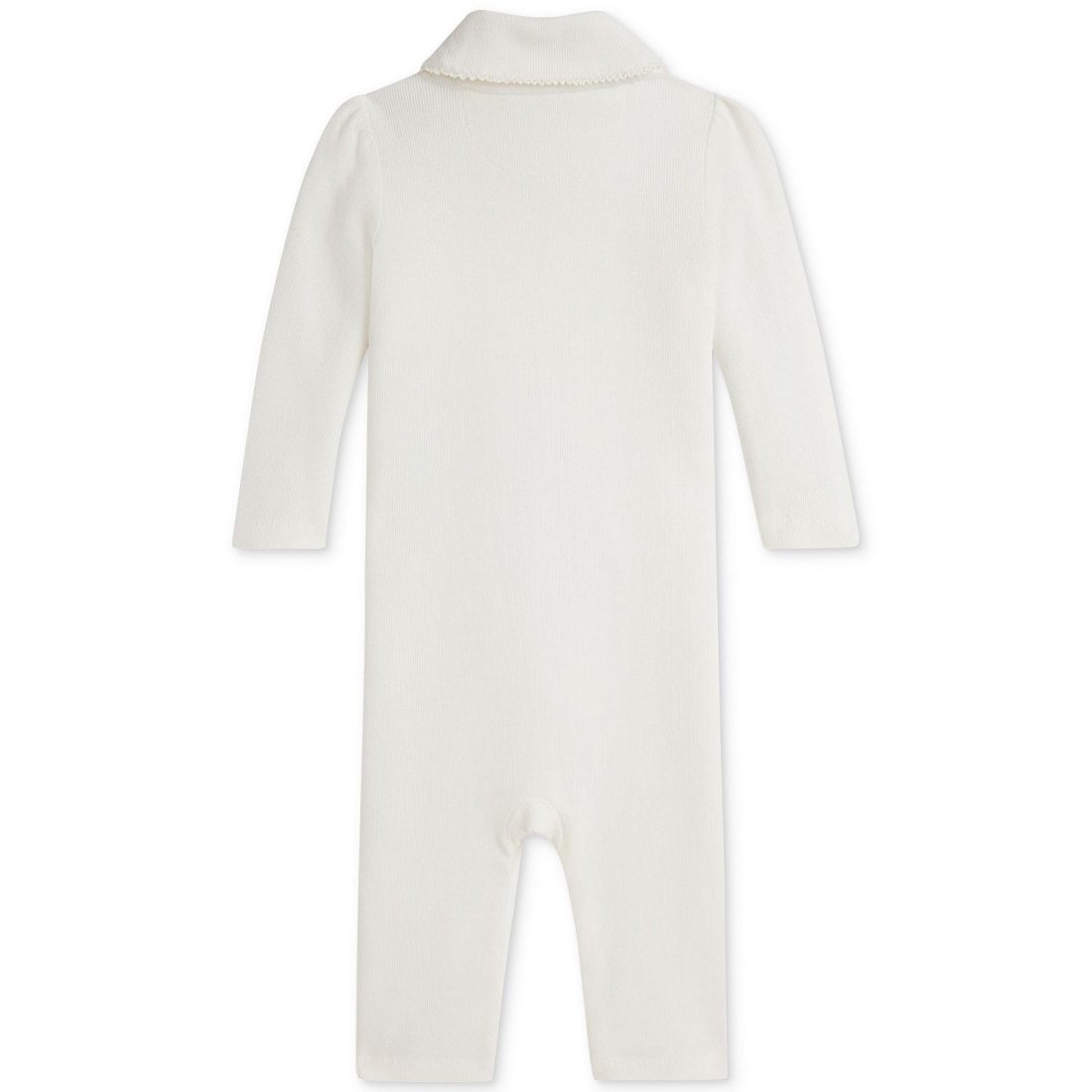 'Baby Girls Rib-Knit Coverall'