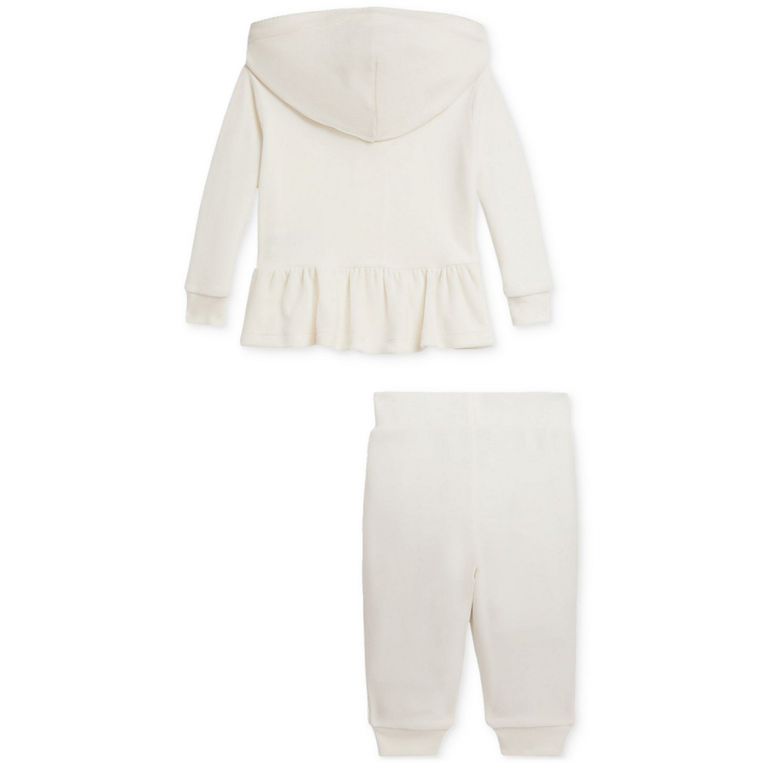'Baby Girls Velour Hoodie & Jogger Pant Set'