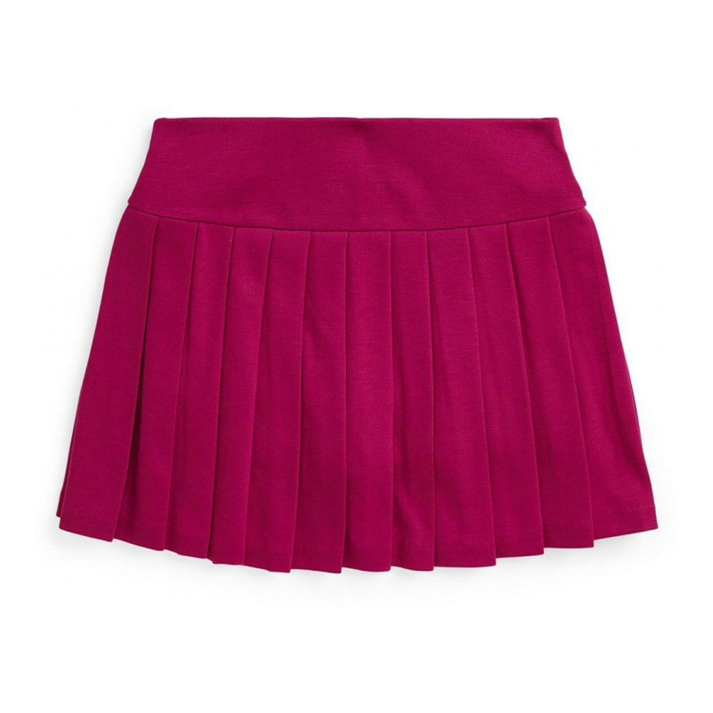 'Big Girls Pleated Ponte Skort'
