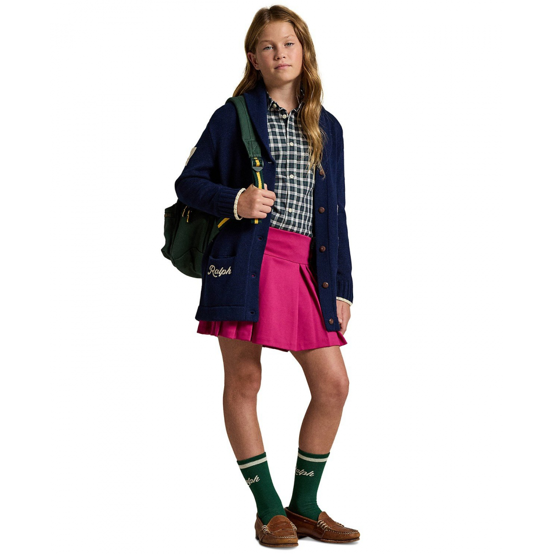 'Big Girls Pleated Ponte Skort'