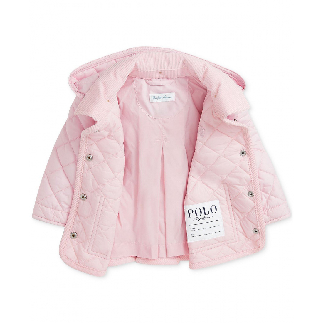 'Baby Girls Quilted Hooded Coat'