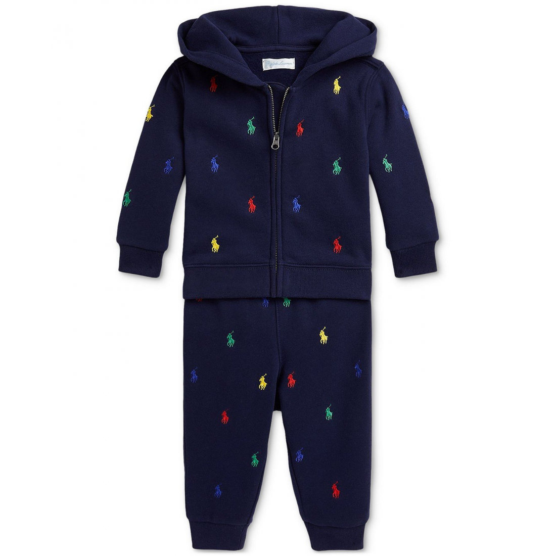 'Baby Embroidered Hoodie & Pant Set'