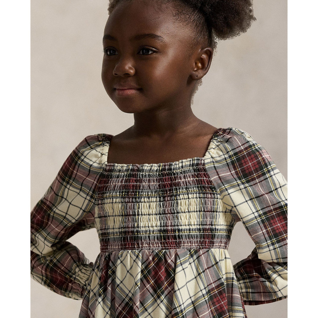 'Girls' 2T-6X Plaid Pattern Ruffled Dress'