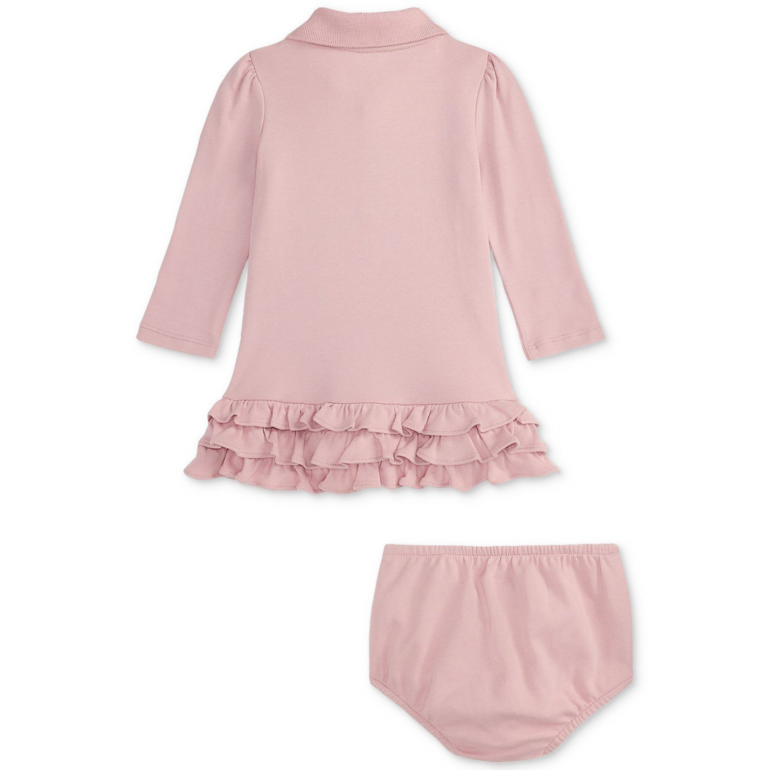 'Baby Girls Ruffled Polo Dress'