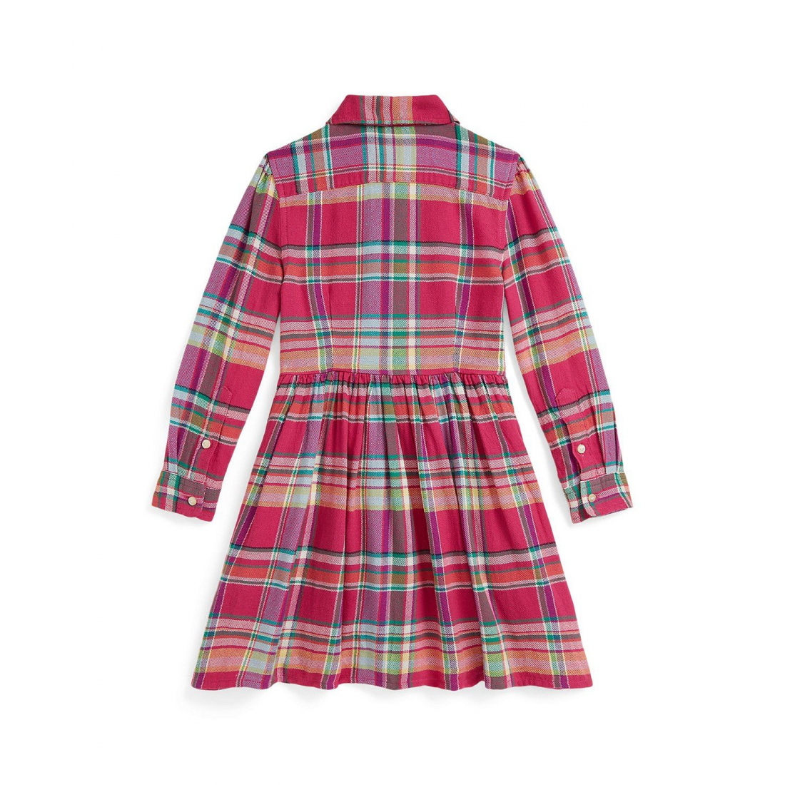 'Girls' 2T-6X Plaid Club Collar Shirtdress'