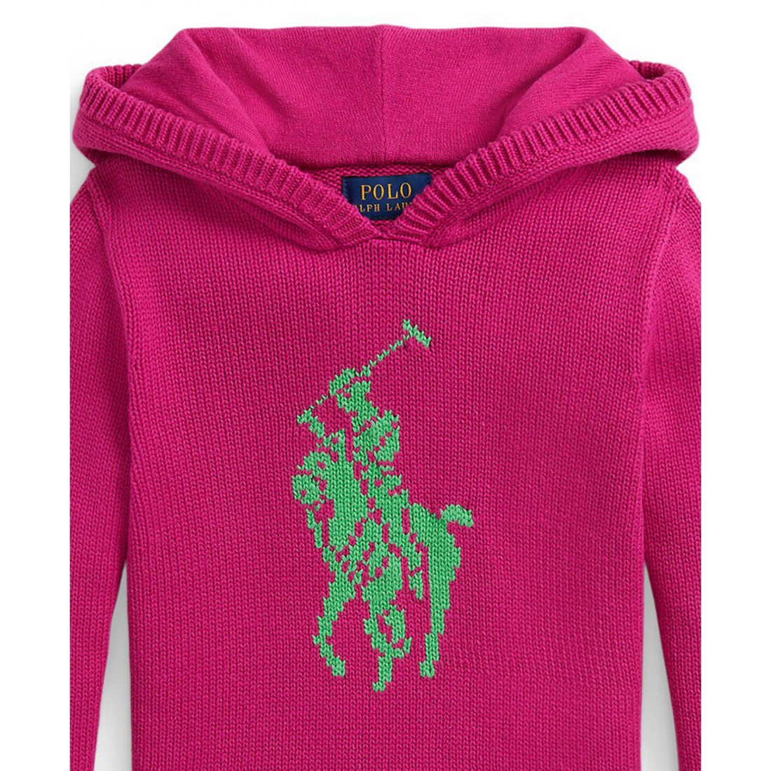 'Girls' 2T-6X Big Pony Hooded Sweater'