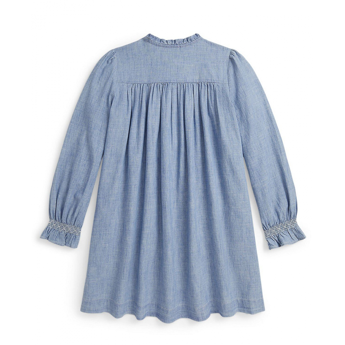 'Girls' 7-16 Smocked Ruffle Trim Dress'