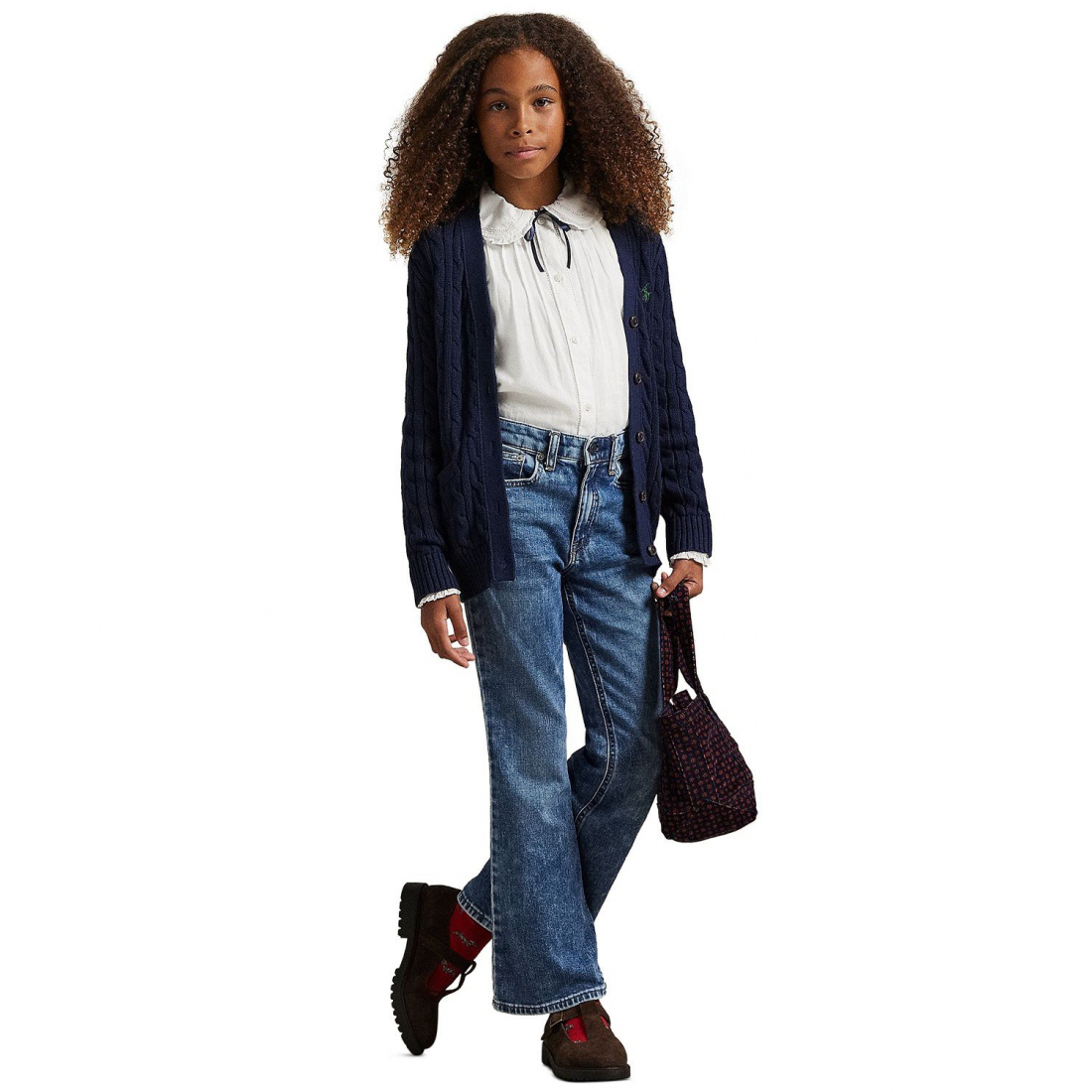 'Girls' 7-16 Stretch Flared Jeans'