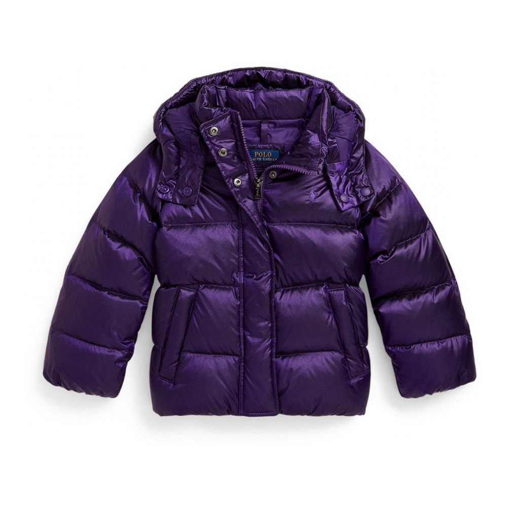 'Girls' 2T-6X Metallic Long-Sleeve Hooded Jacket'