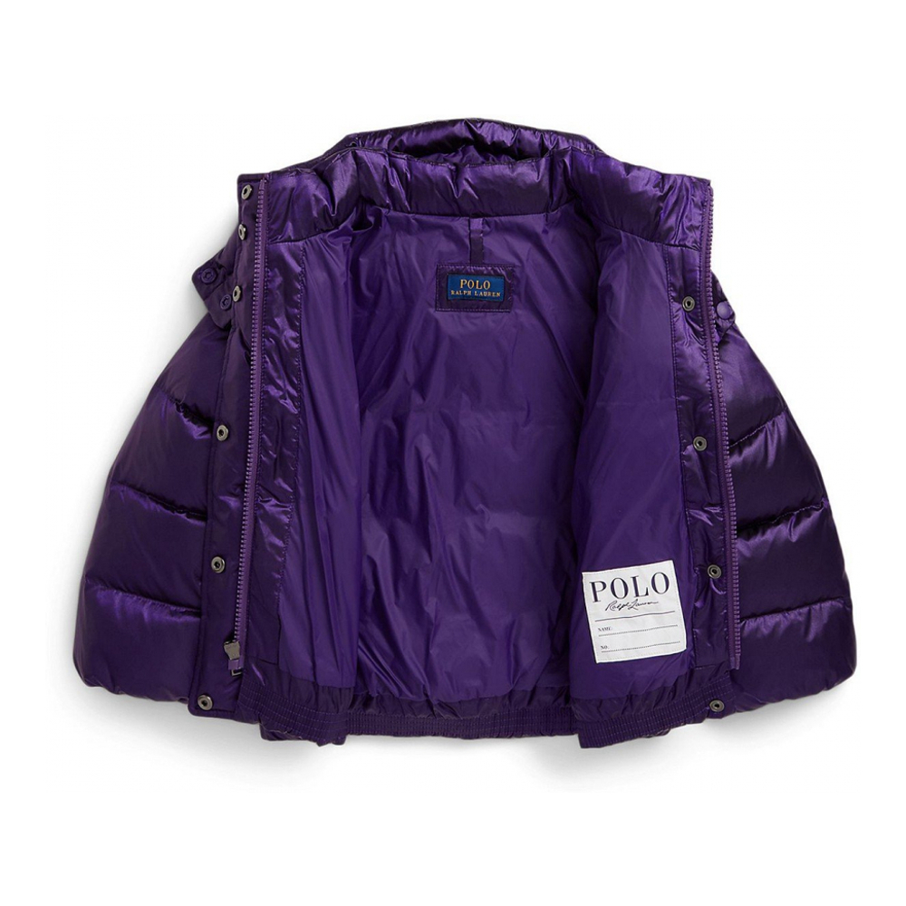 'Girls' 2T-6X Metallic Long-Sleeve Hooded Jacket'