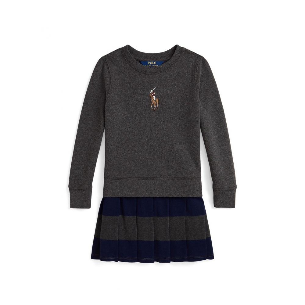 'Girls' 2T-6X Big Pony Pull-on Sweatshirt Dress'