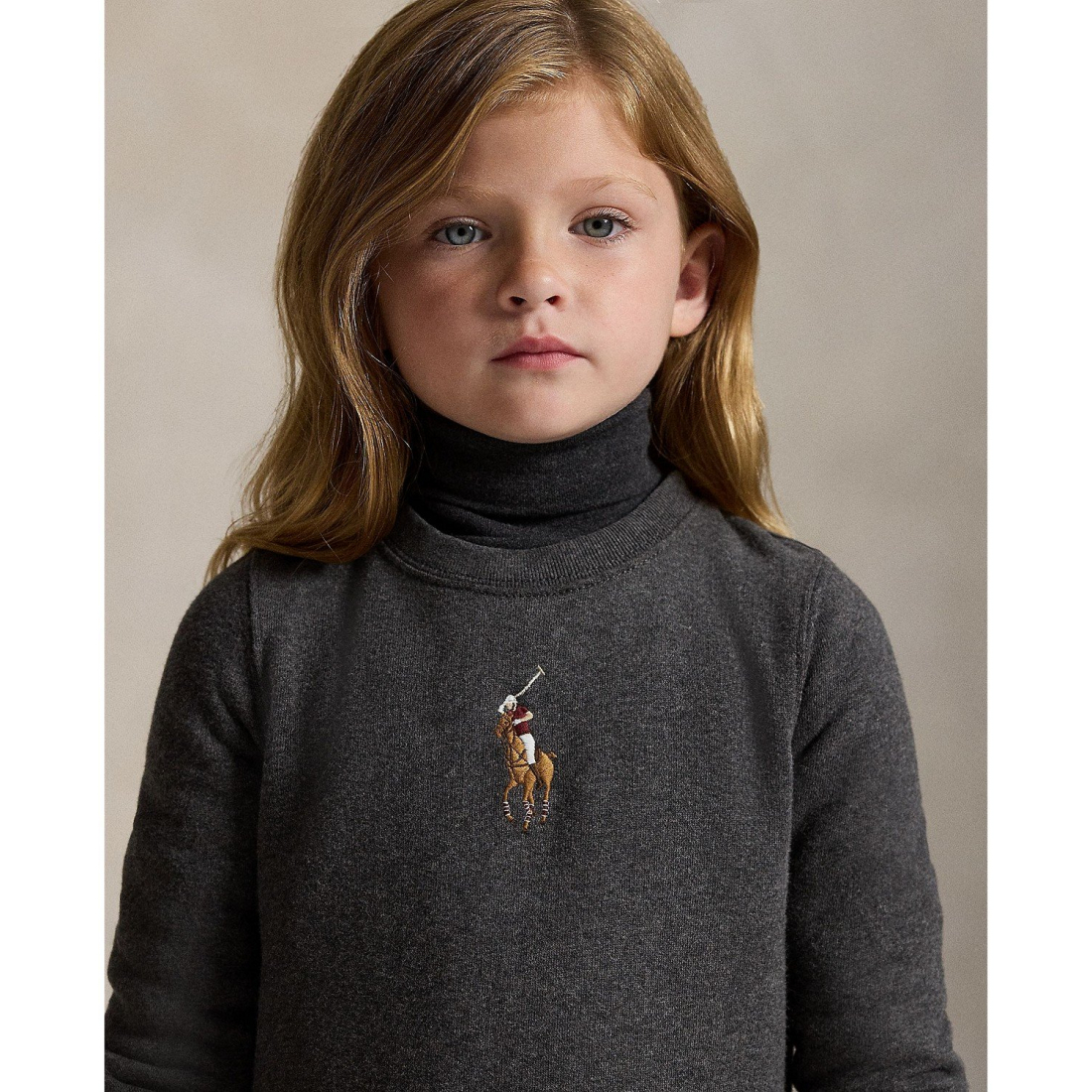'Girls' 2T-6X Big Pony Pull-on Sweatshirt Dress'