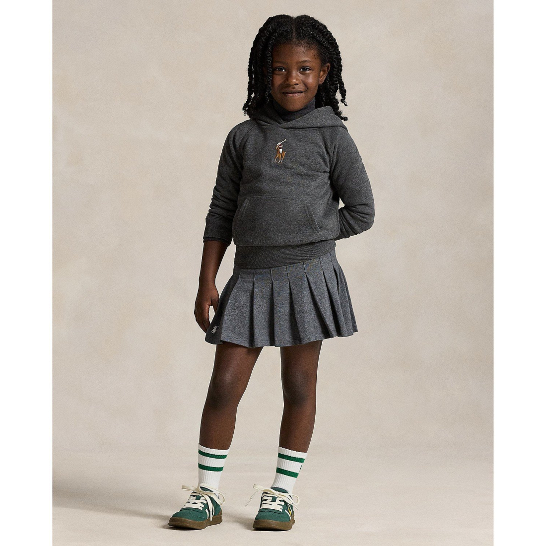 'Girls' 2T-6X Big Pony Long Sleeves Hoodie'