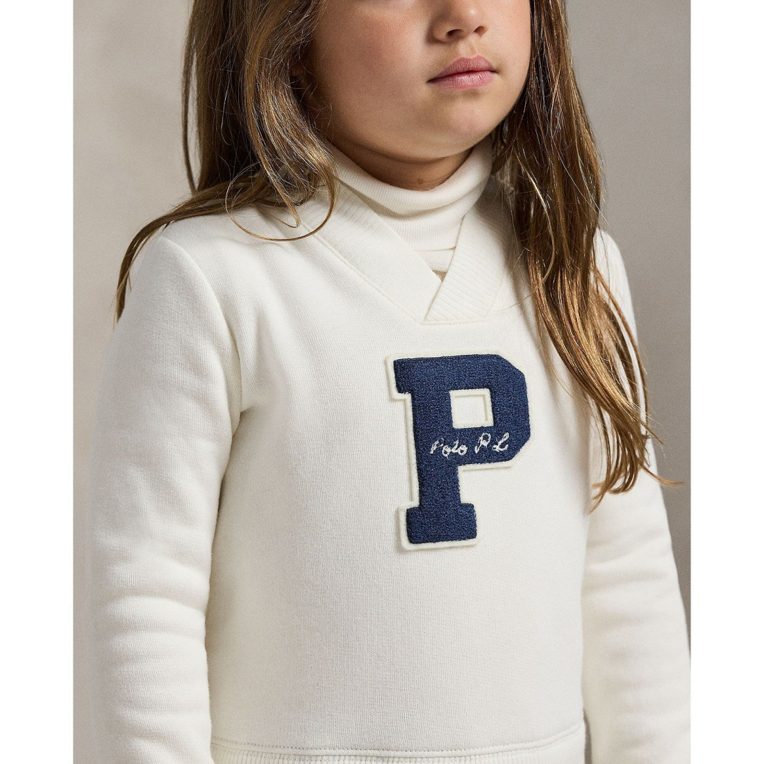 'Girls' 2T-6X Letterman Long Sleeves Sweatshirt Dress'