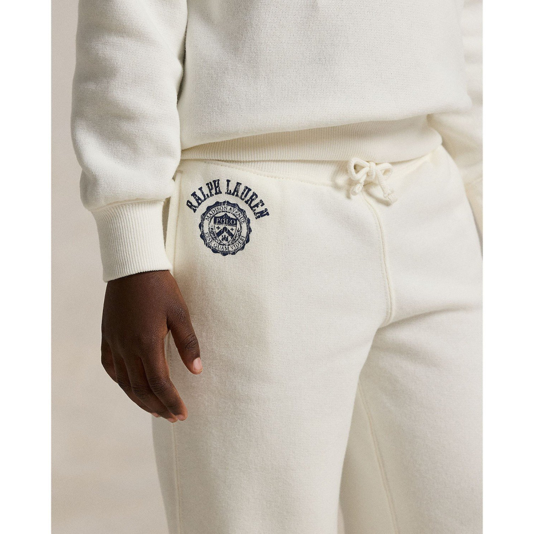 'Girls' 2T-6X Logo Crest Wide-Leg Pants'